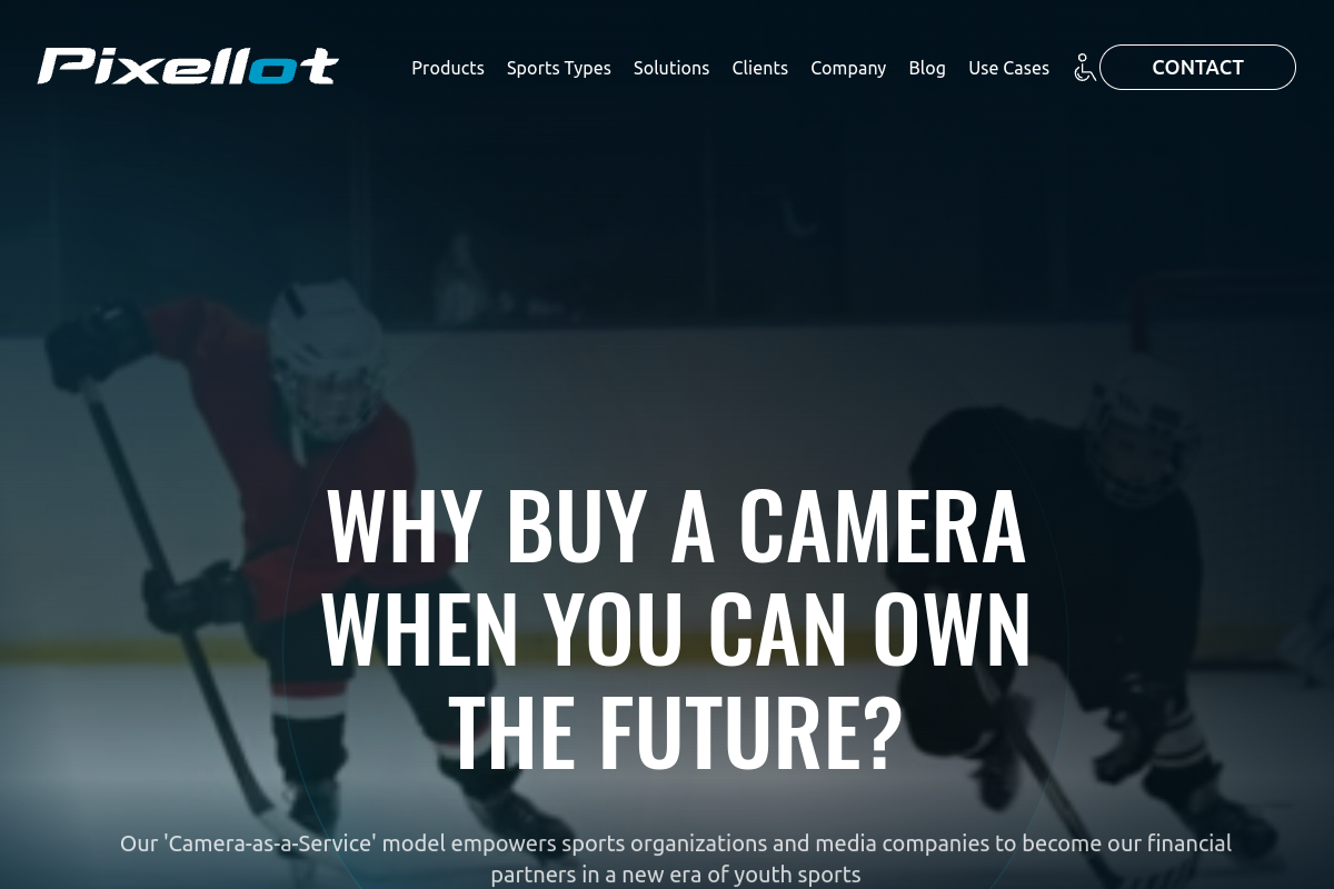 Pixellot website screenshot 1