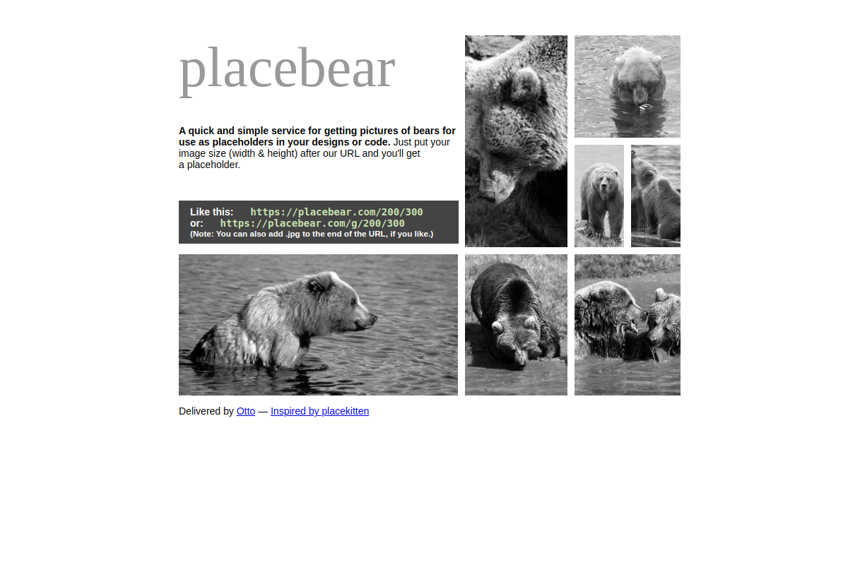 PlaceBear preview