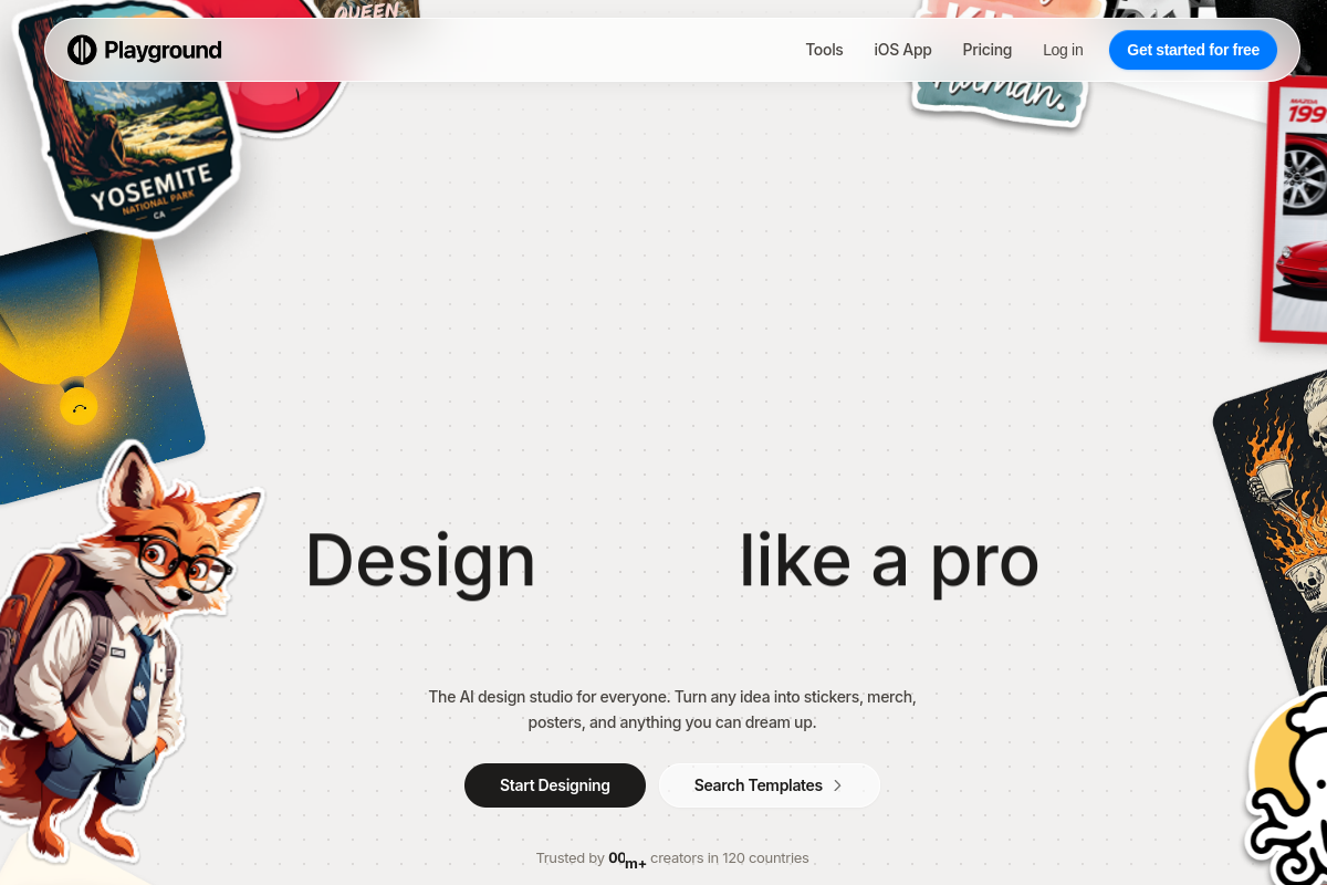 Playground AI website screenshot 1