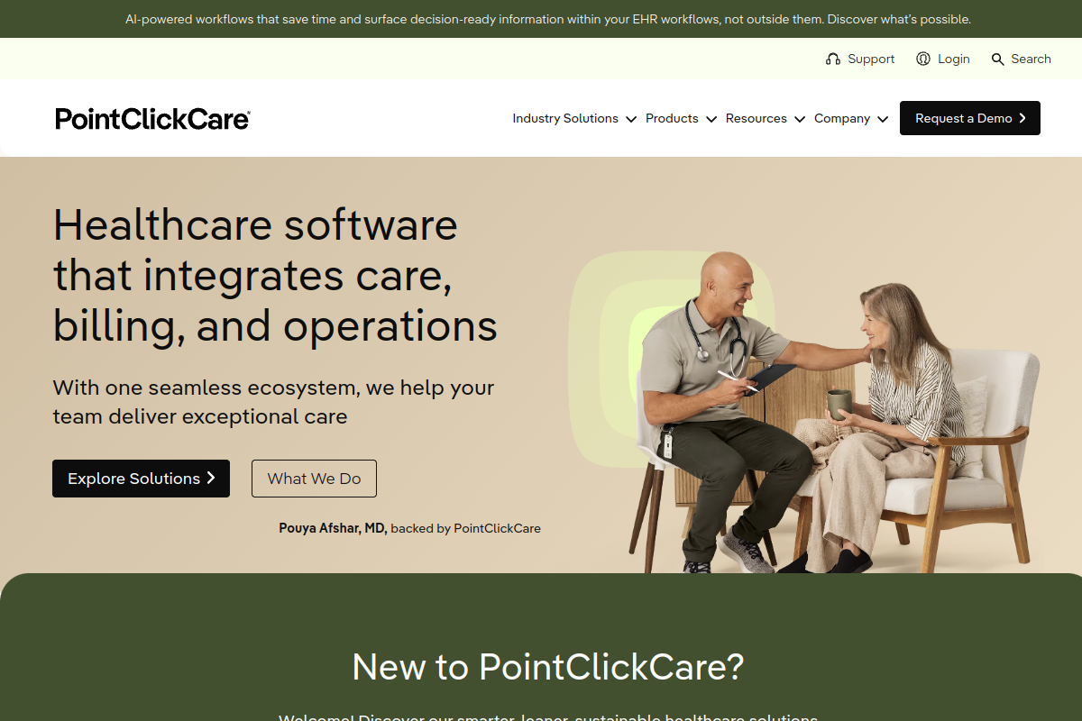 PointClickCare screenshot