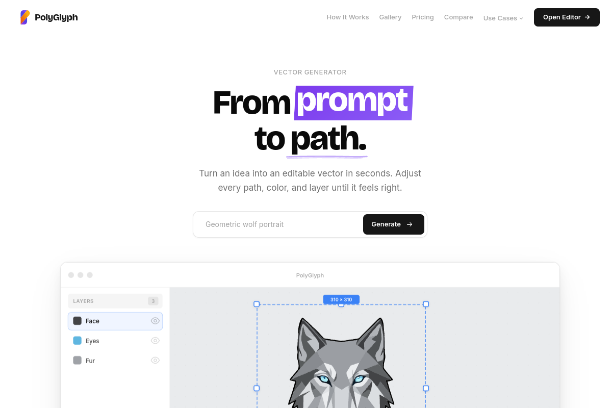 PolyGlyph preview