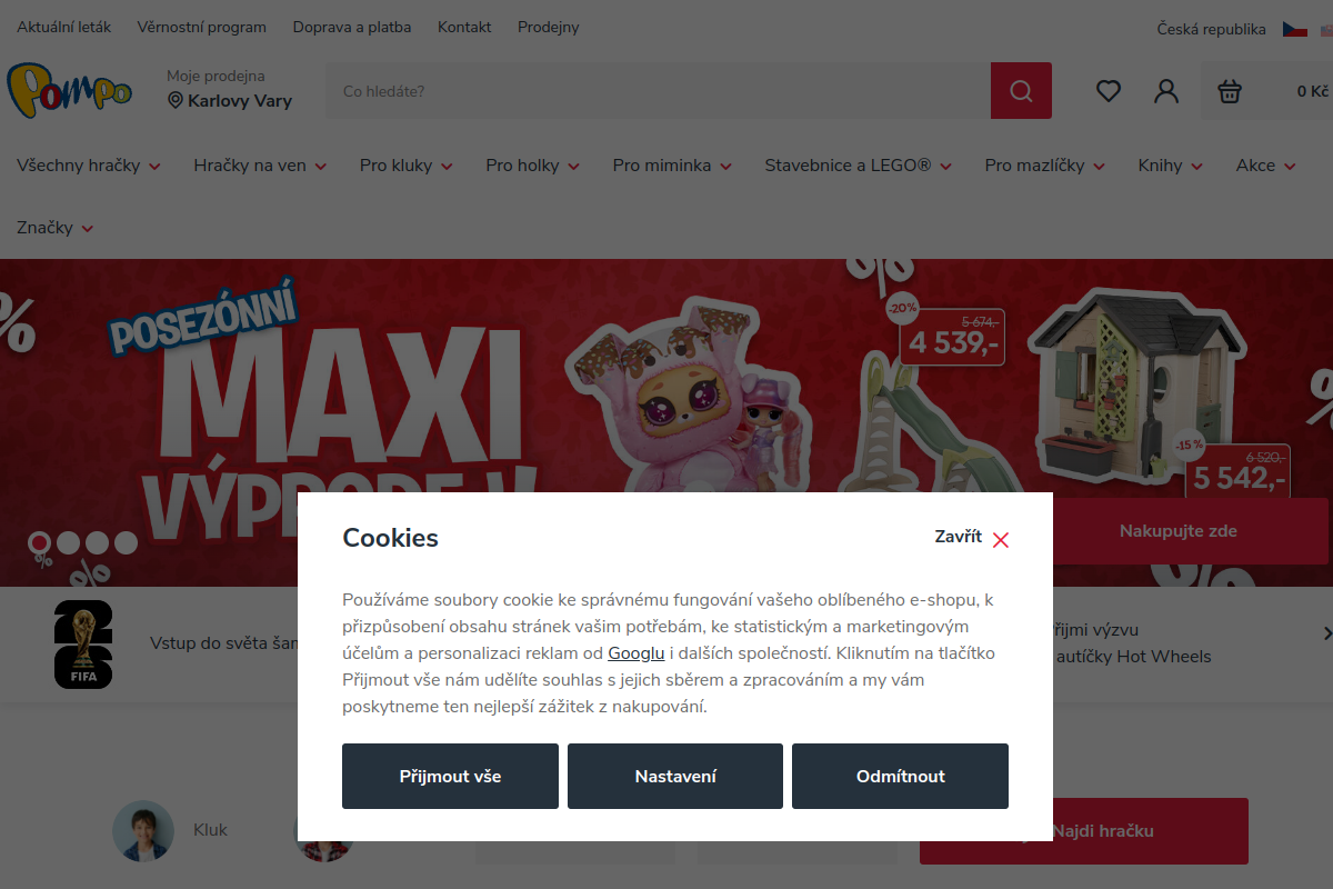 Náhľad e-shopu Pompo