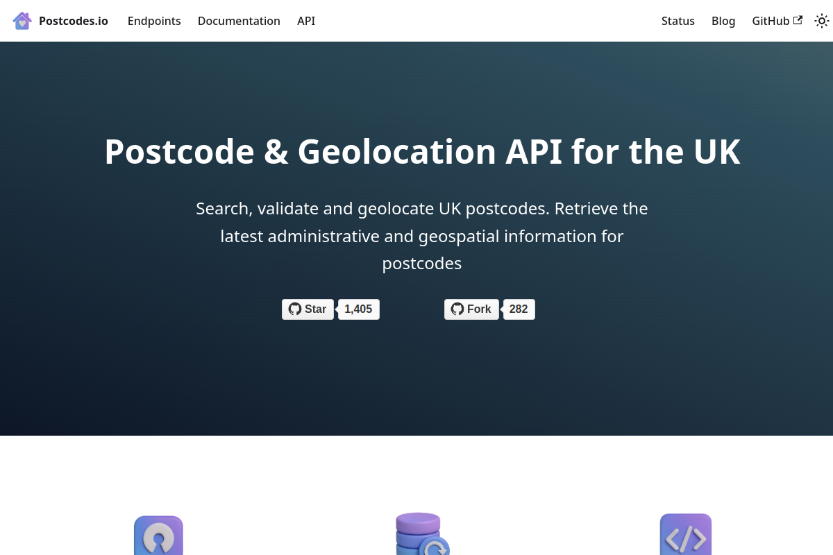 Postcodes.io preview