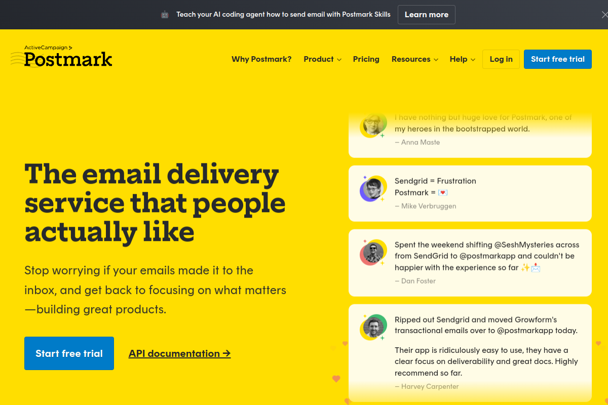 Postmark screenshot