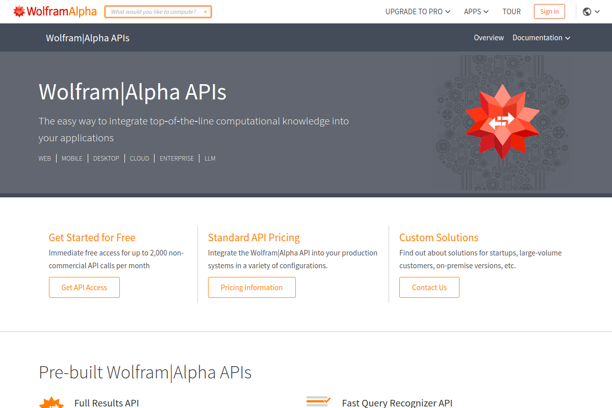 WolframAlpha preview