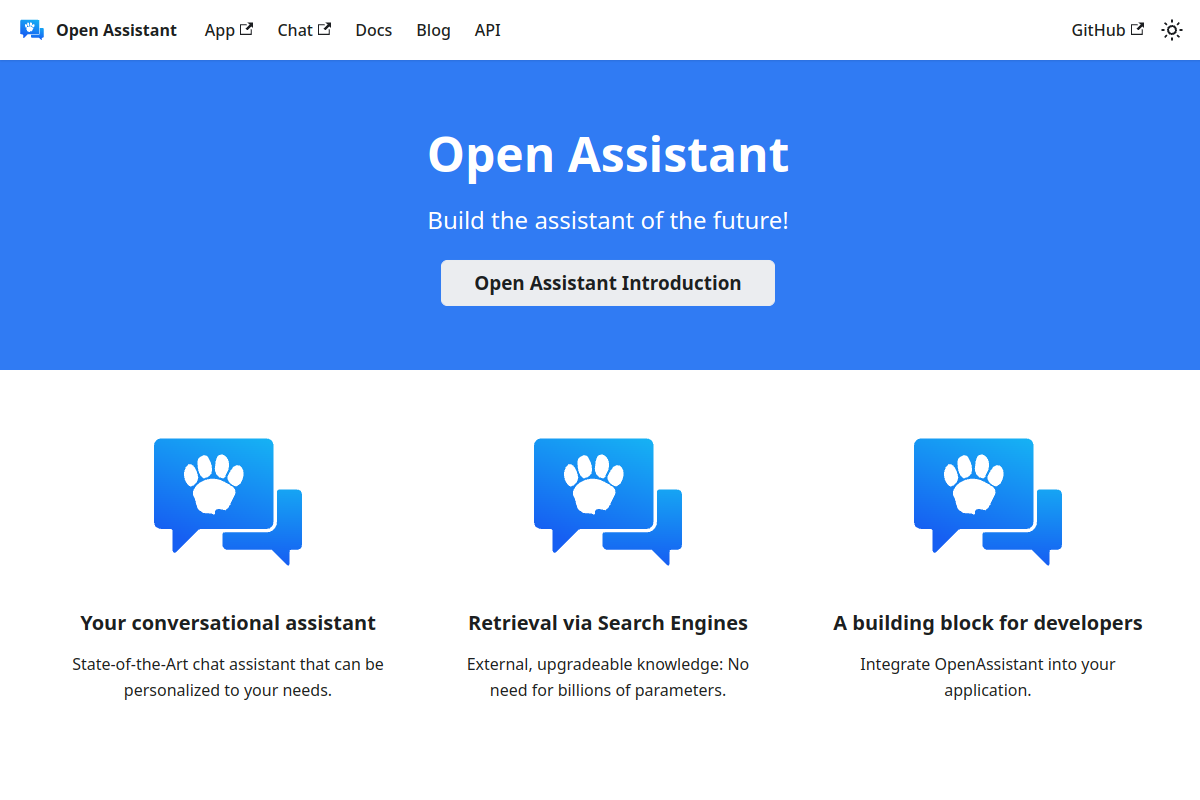 Open Assistant preview