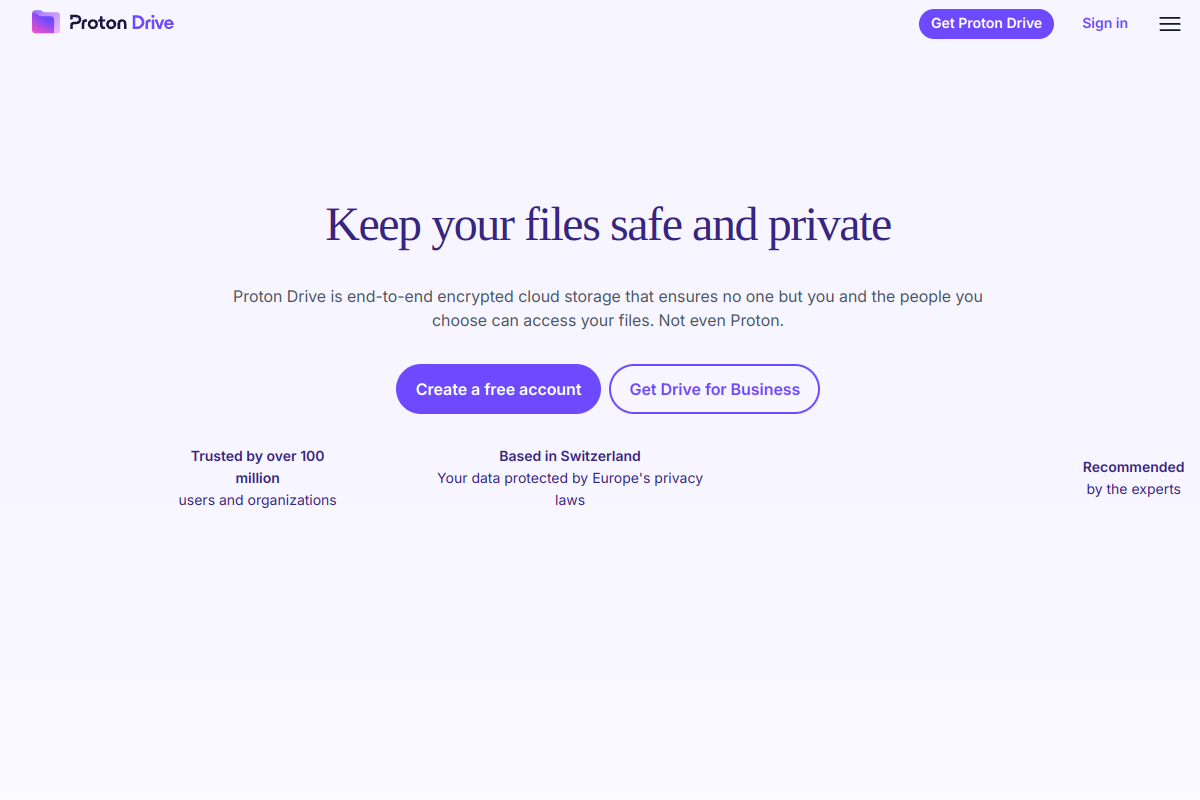 Proton Drive screenshot