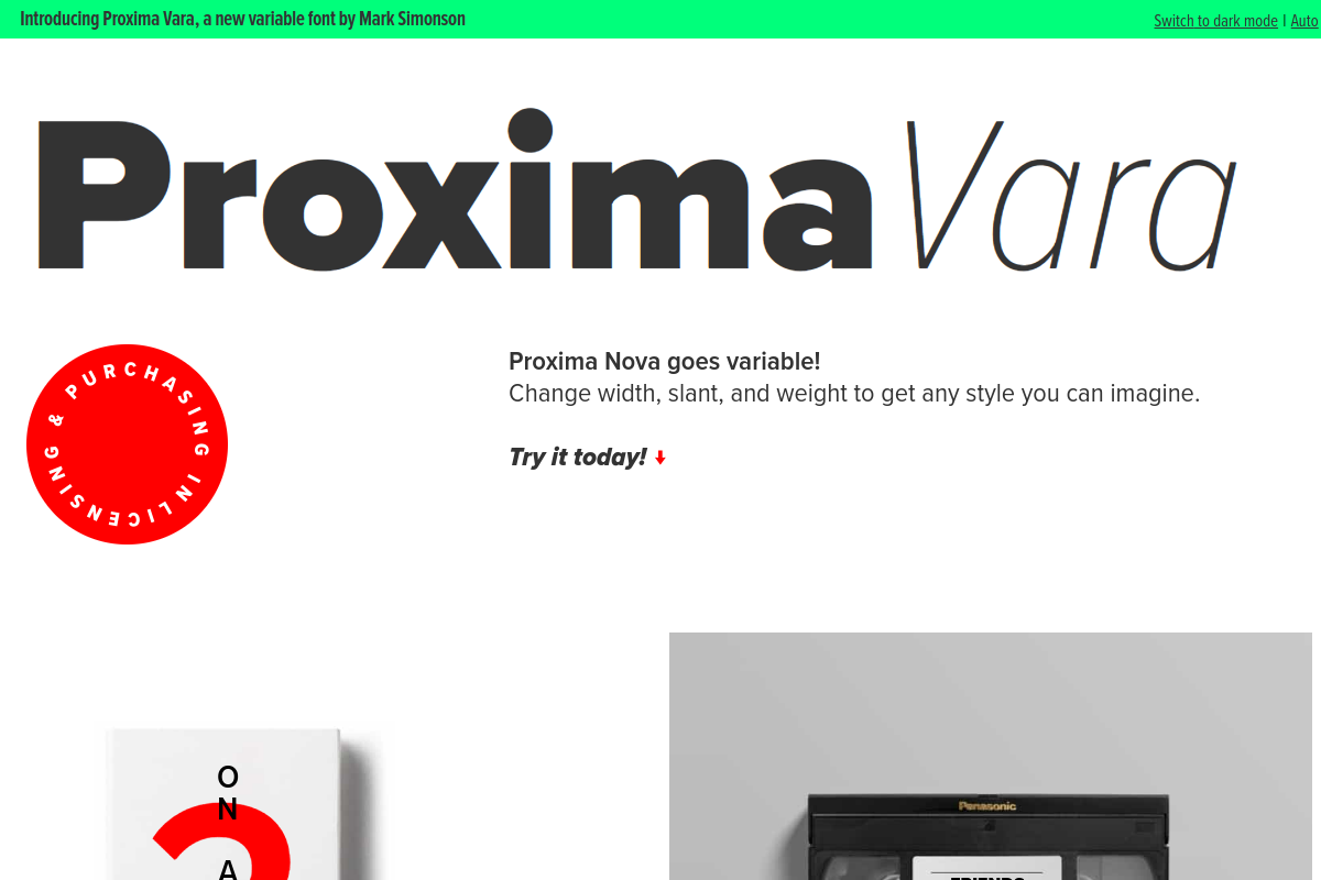 screenshot of Proxima Vara