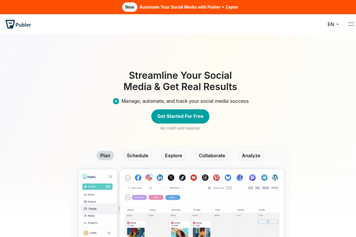 Publer screenshot