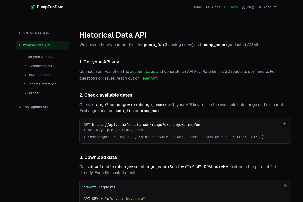 PumpFunData preview