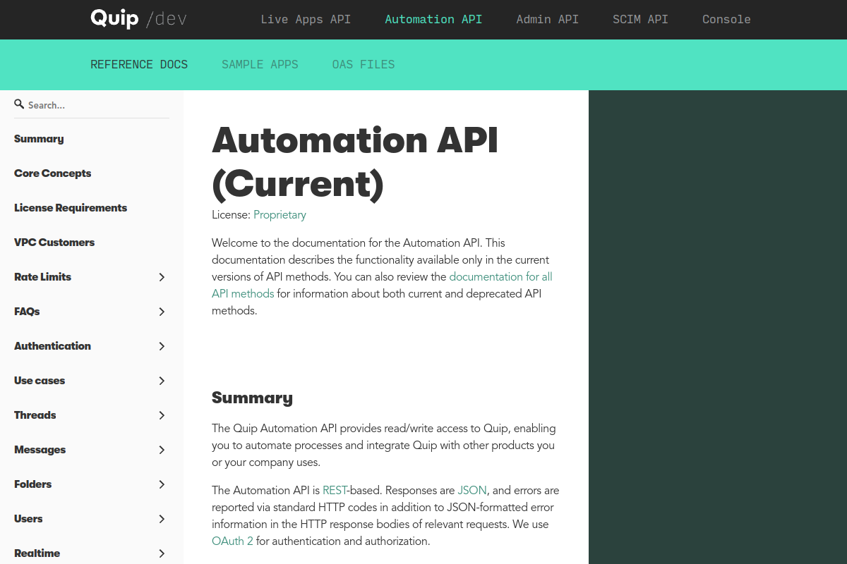 Quip preview