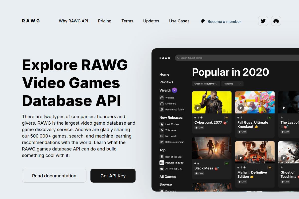 RAWG.io preview