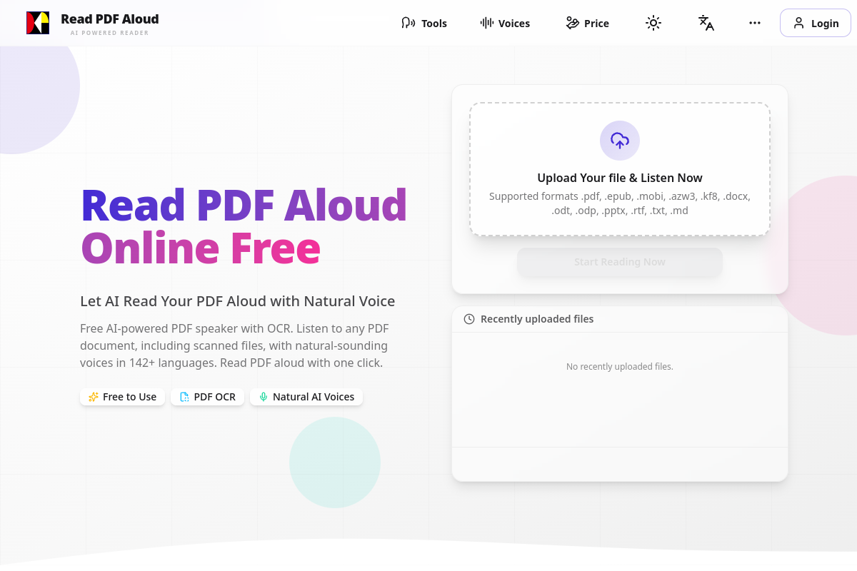 Read PDF Aloud preview