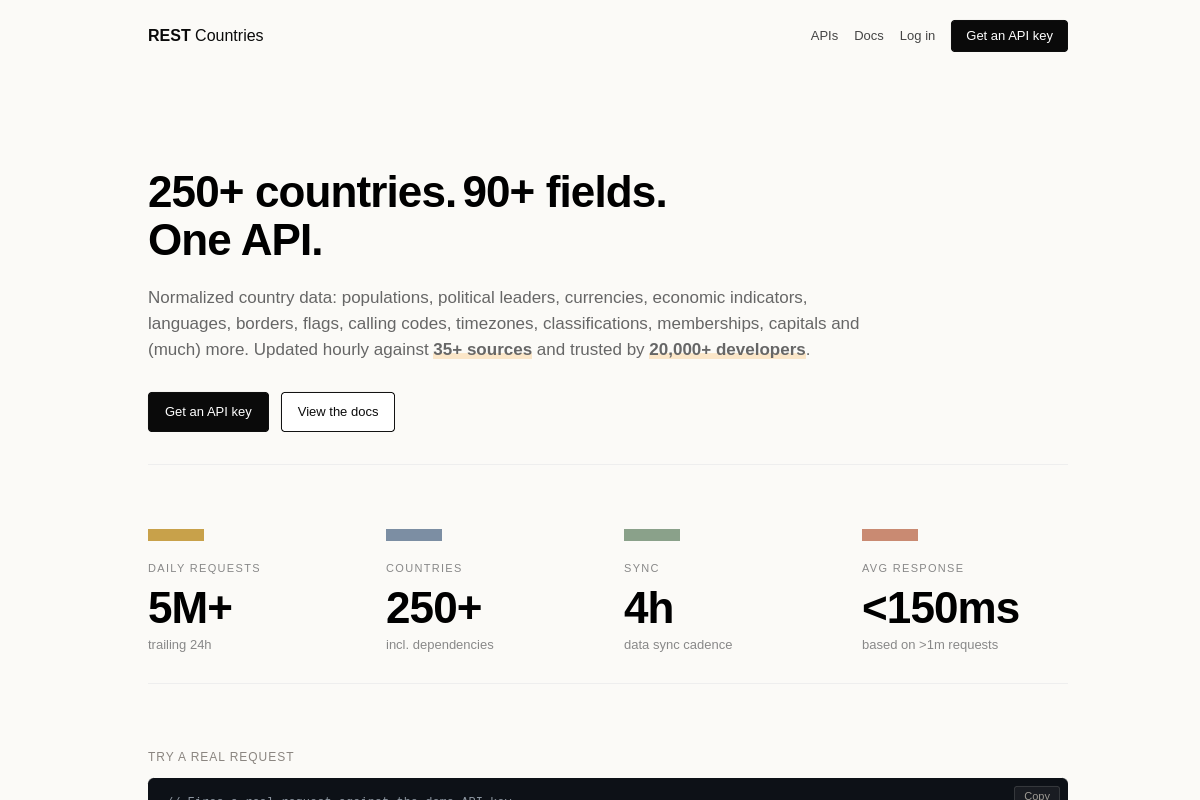 REST Countries preview