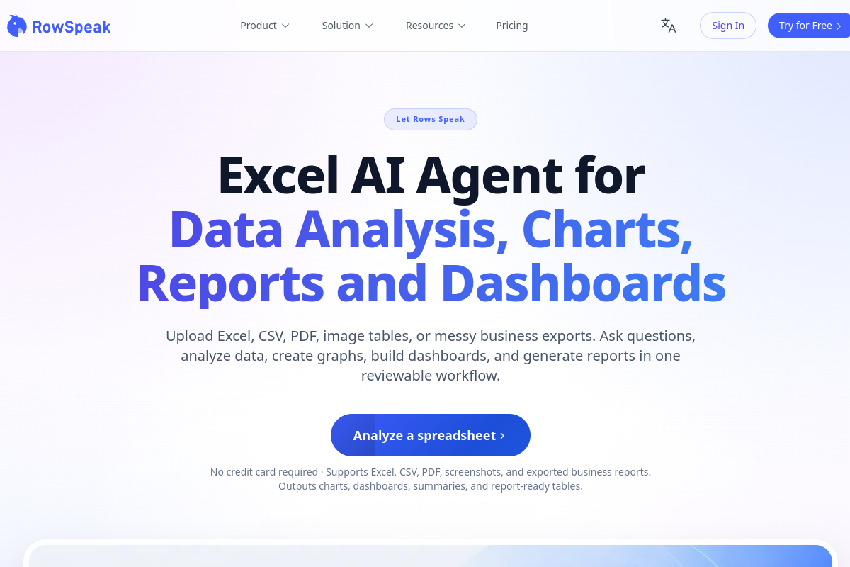 Excelmatic website screenshot 1