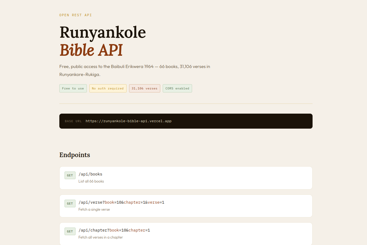 Runyankole Bible preview