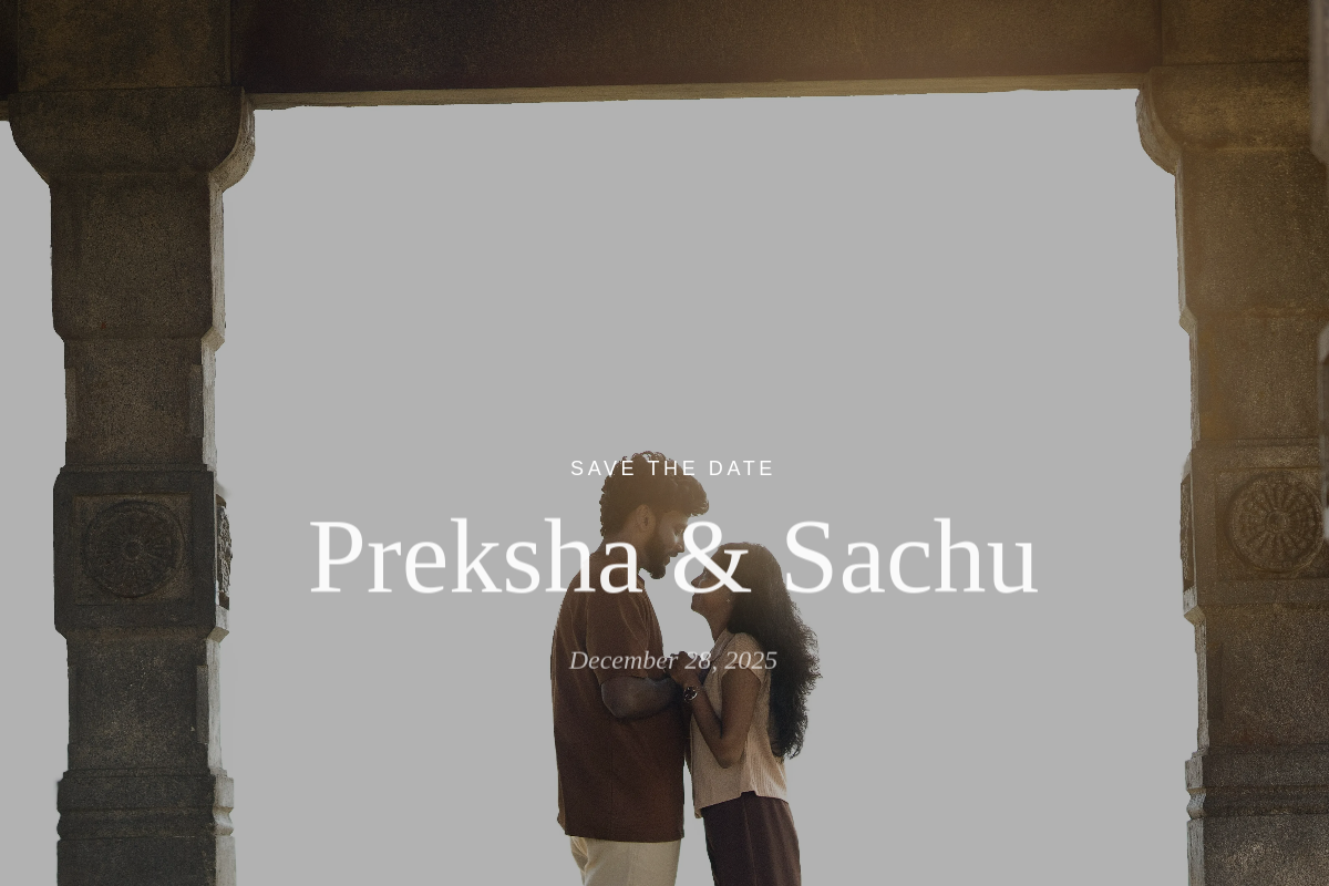 Sachu & Preksha site screenshot