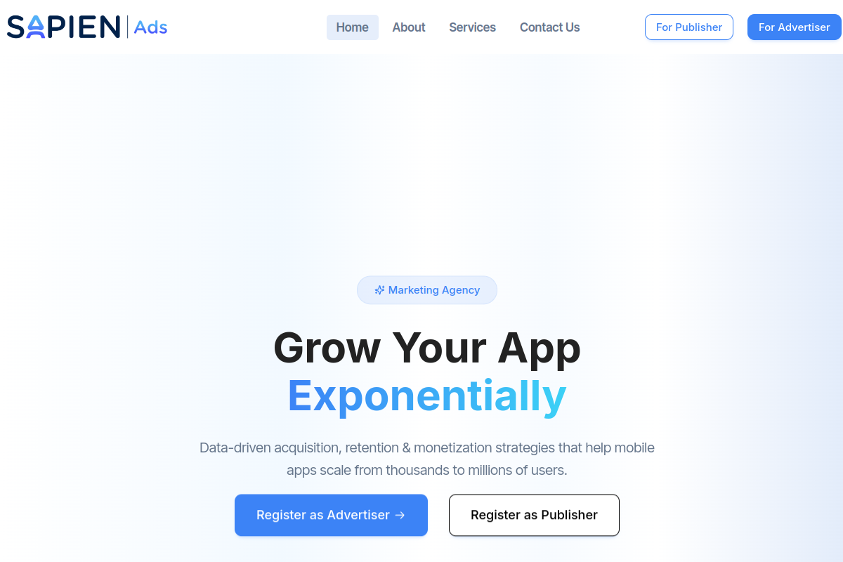 Sapien Ads Platform Preview