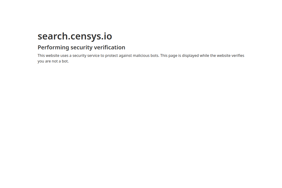 Censys preview