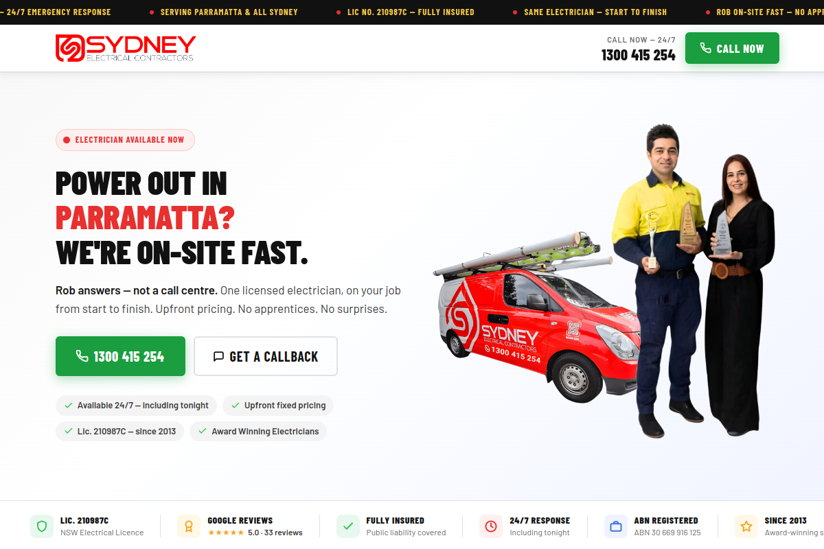 Sydney Electrical Contractors preview