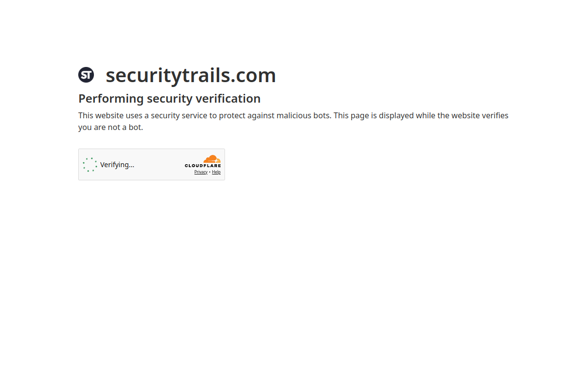 SecurityTrails preview