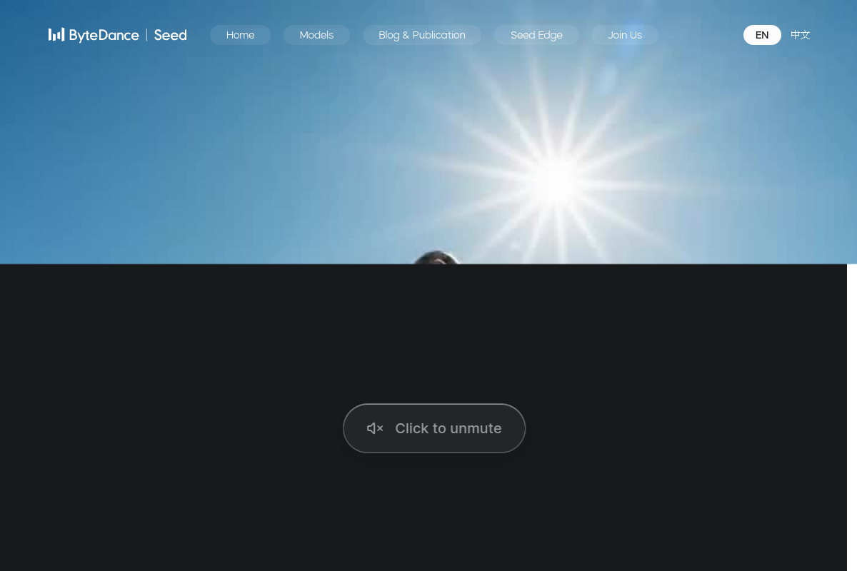 Seedance 2.0 website screenshot 1