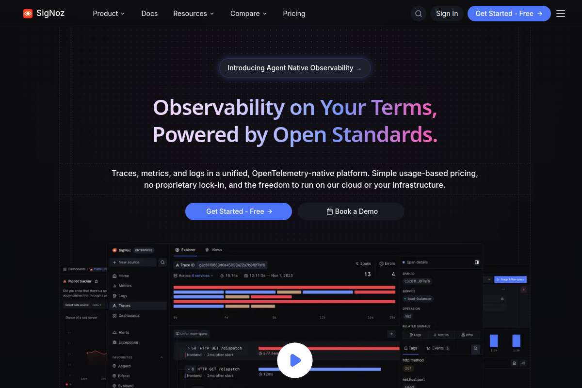 SigNoz screenshot