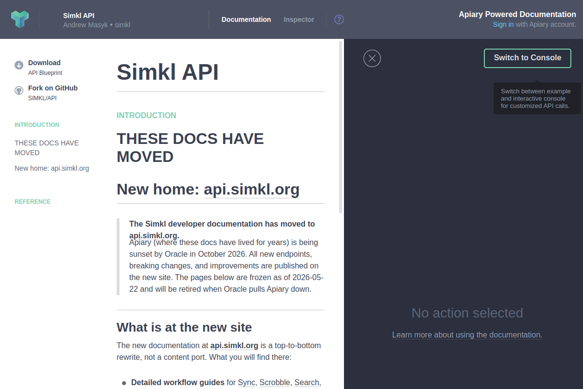 Simkl preview