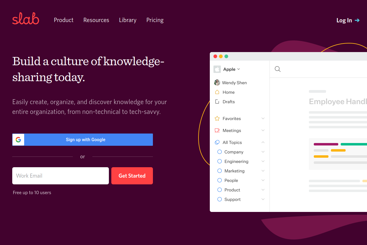Slab screenshot