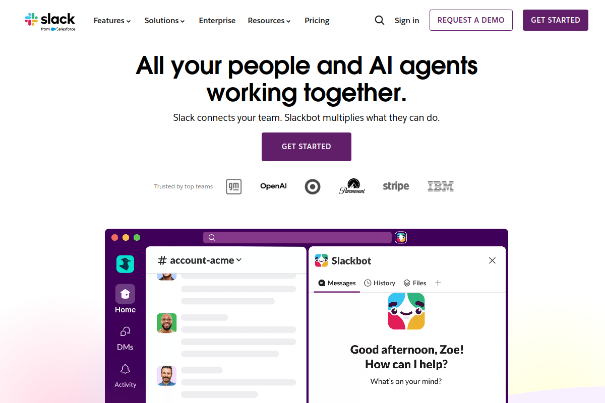 Slack screenshot