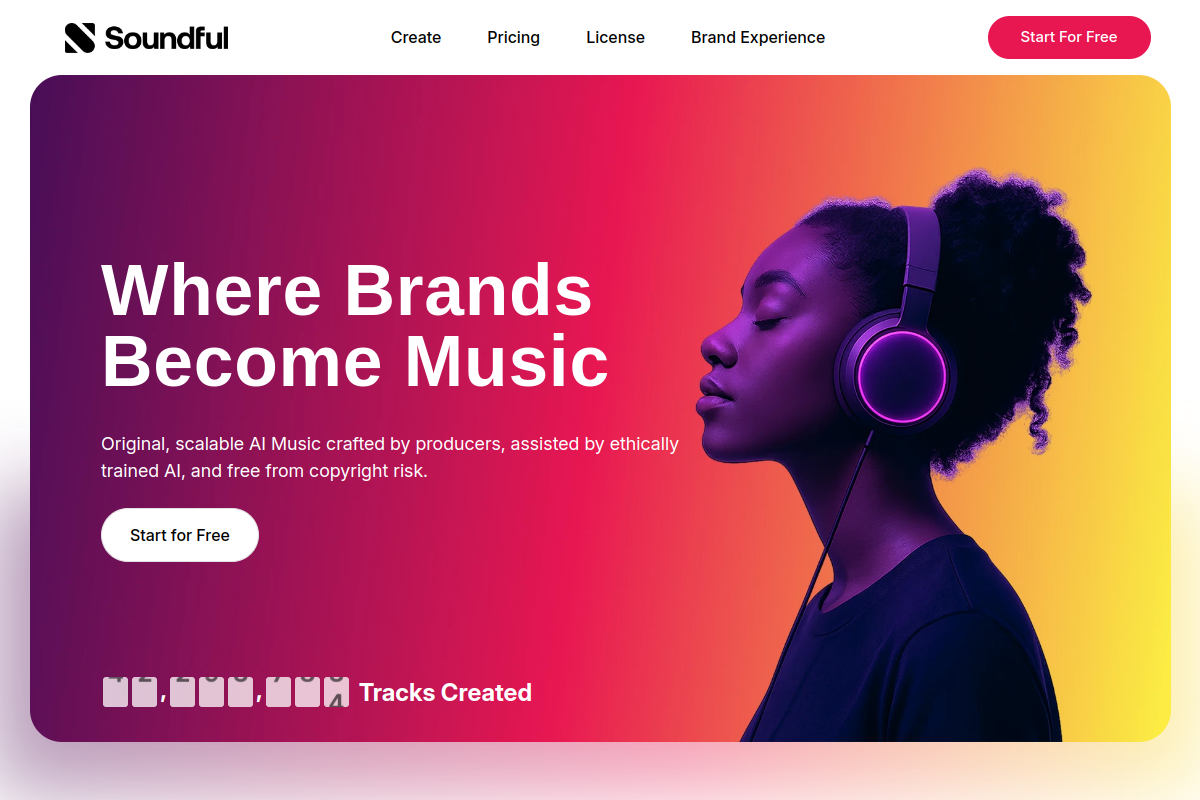 Soundful website screenshot 1