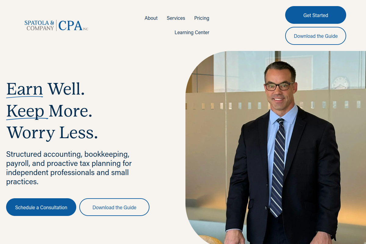 Live preview of spatolacpa.com