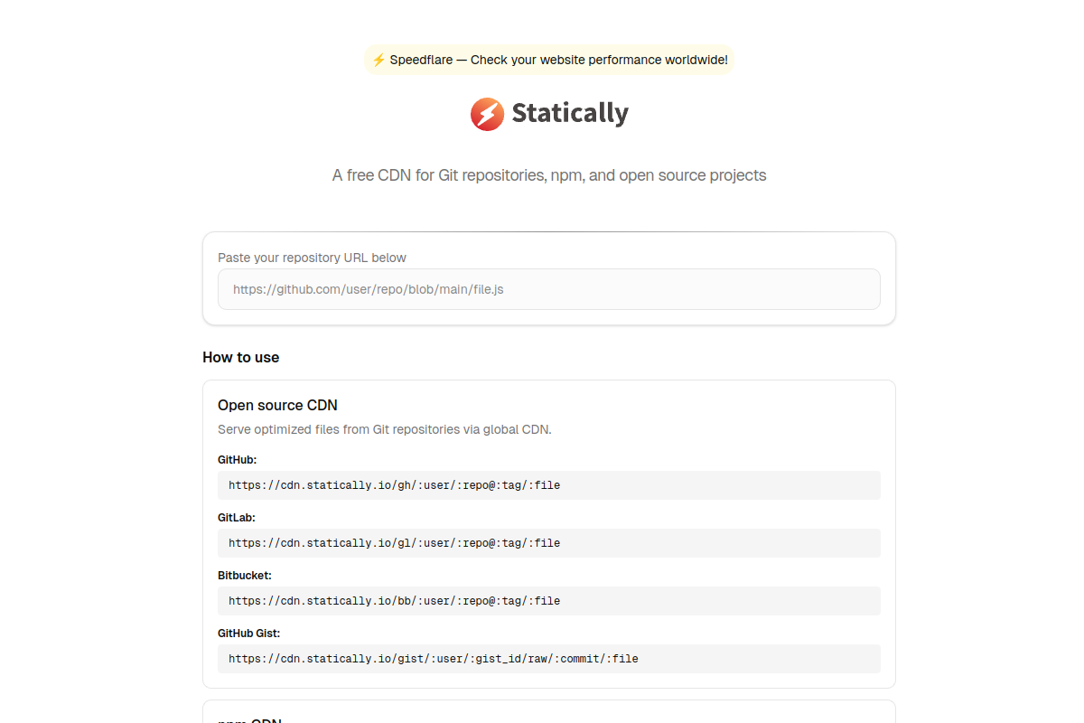 Statically preview