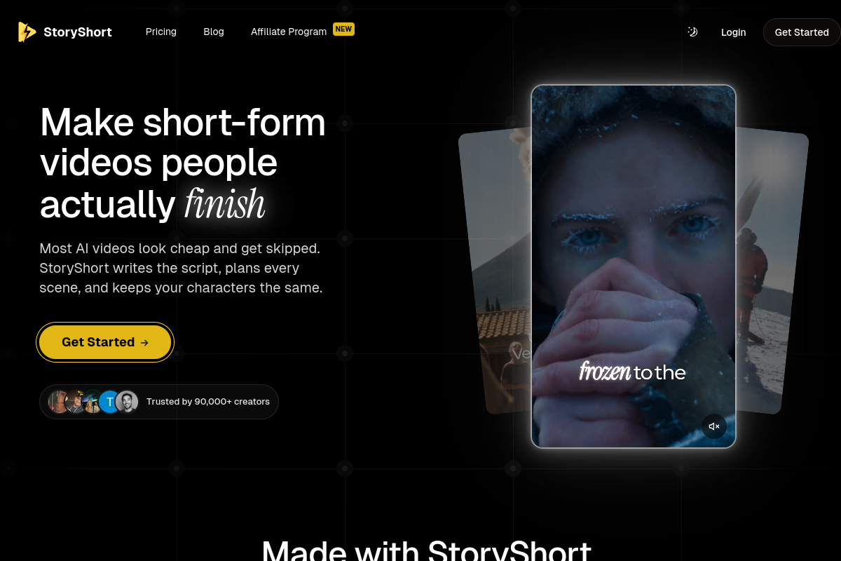 Storyshort AI preview