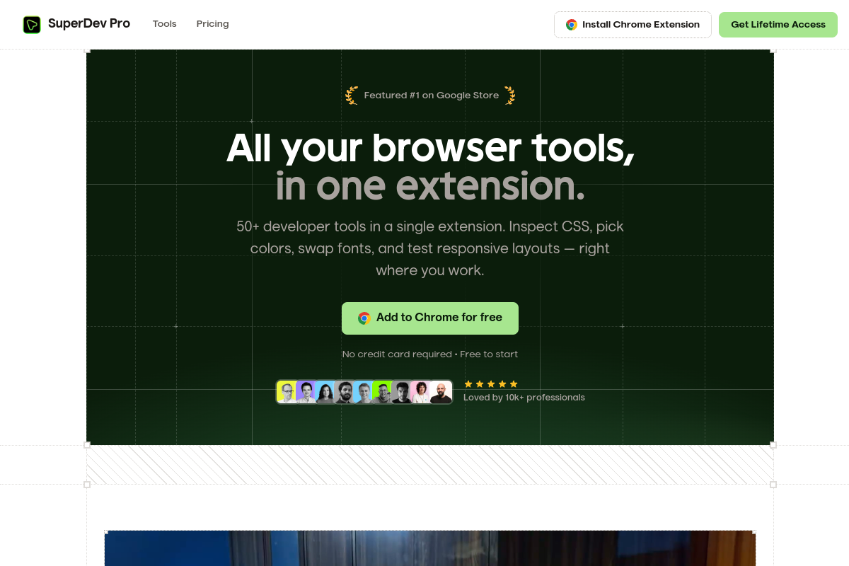 SuperDev Pro — 50+ web developer tools in one browser extension