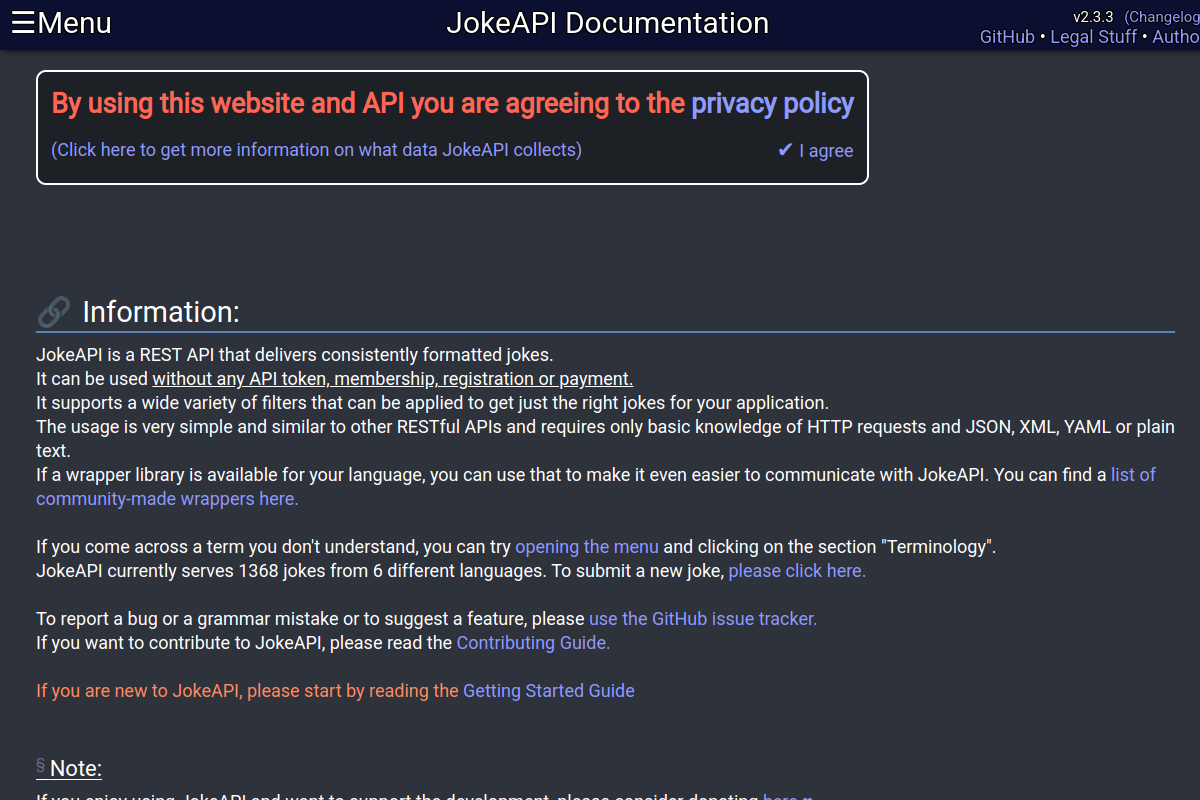 JokeAPI preview