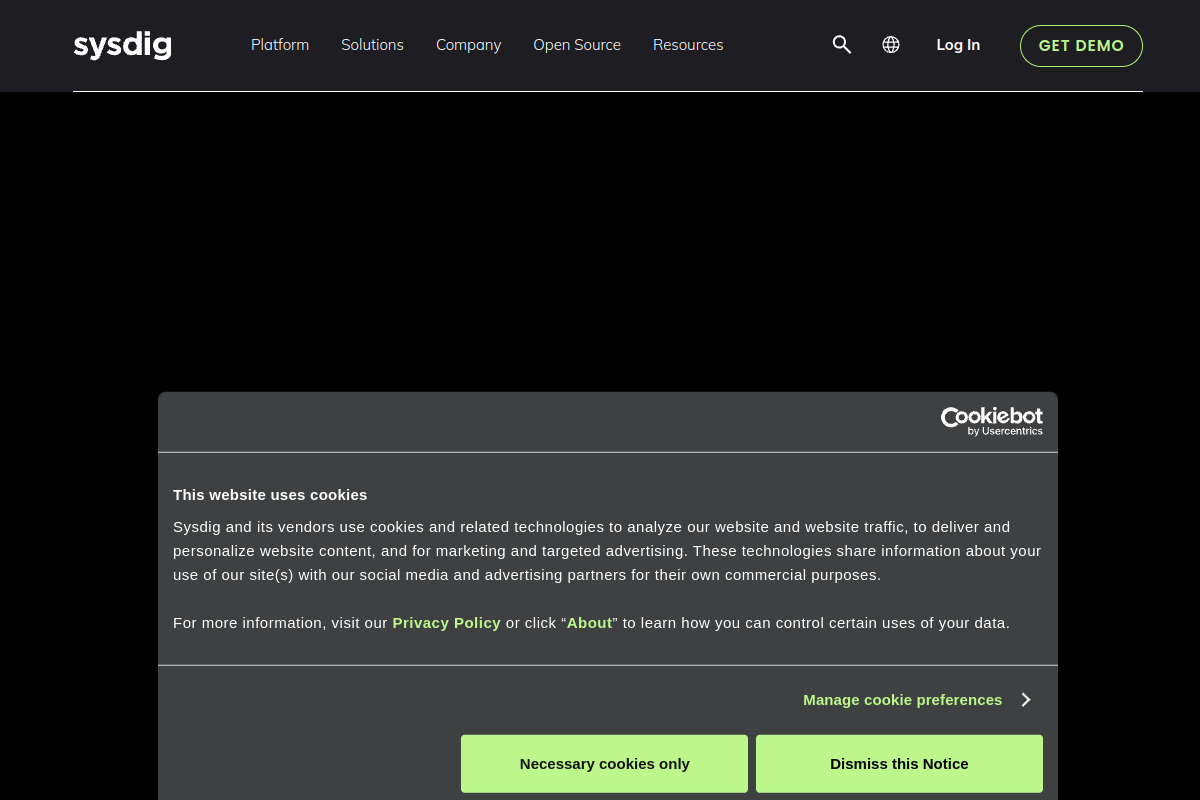 Sysdig screenshot