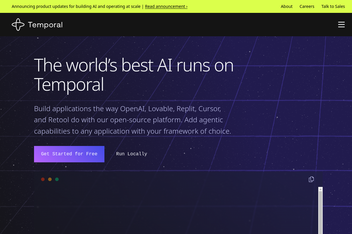 Temporal screenshot
