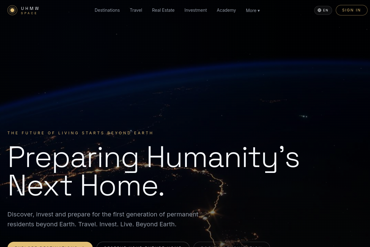Terra Nova Nexus — aperçu live du site