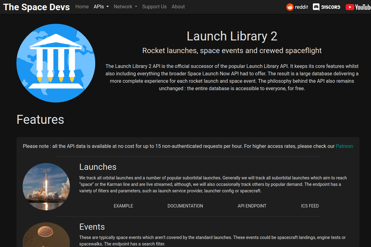Launch Library 2 preview
