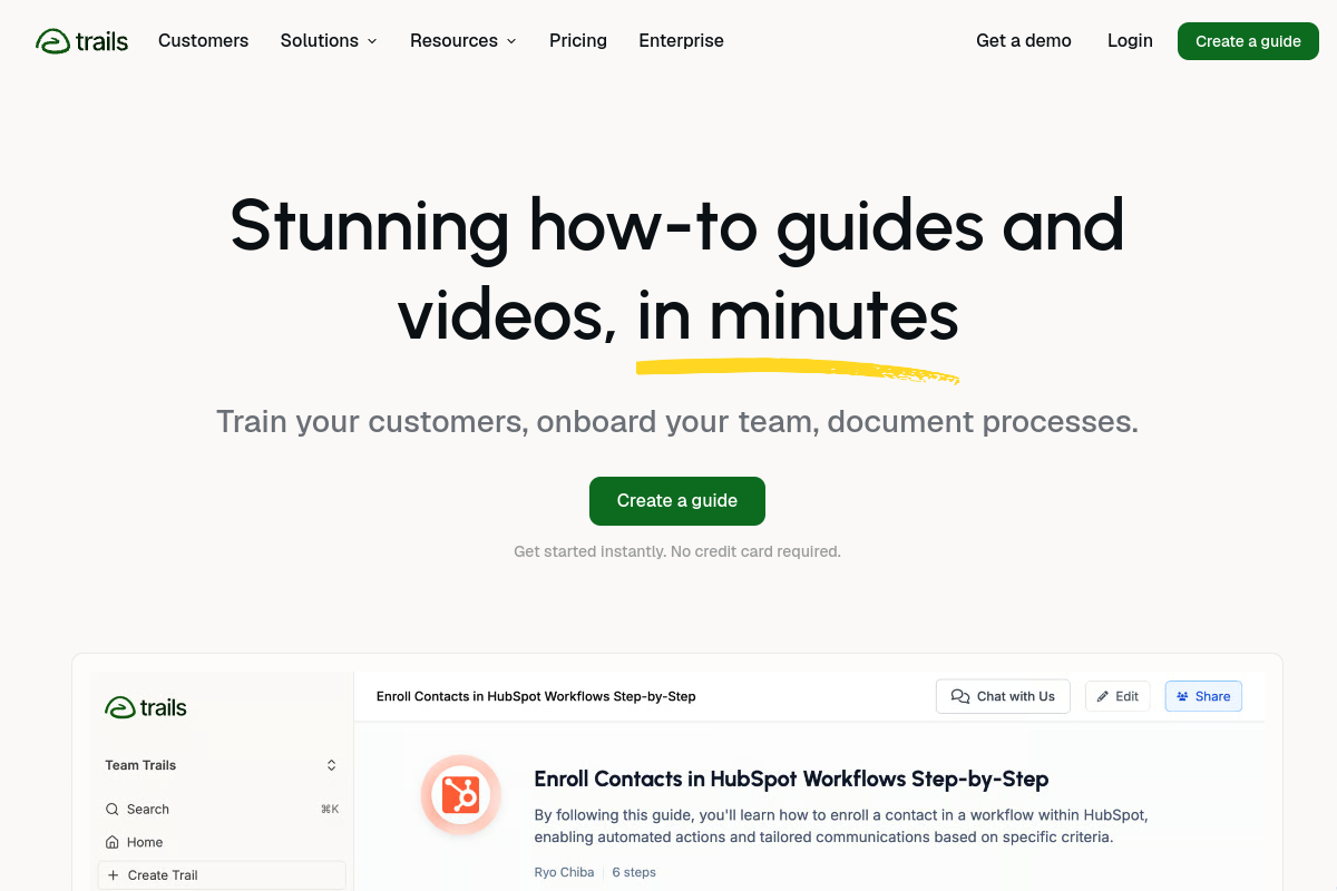 Trails preview