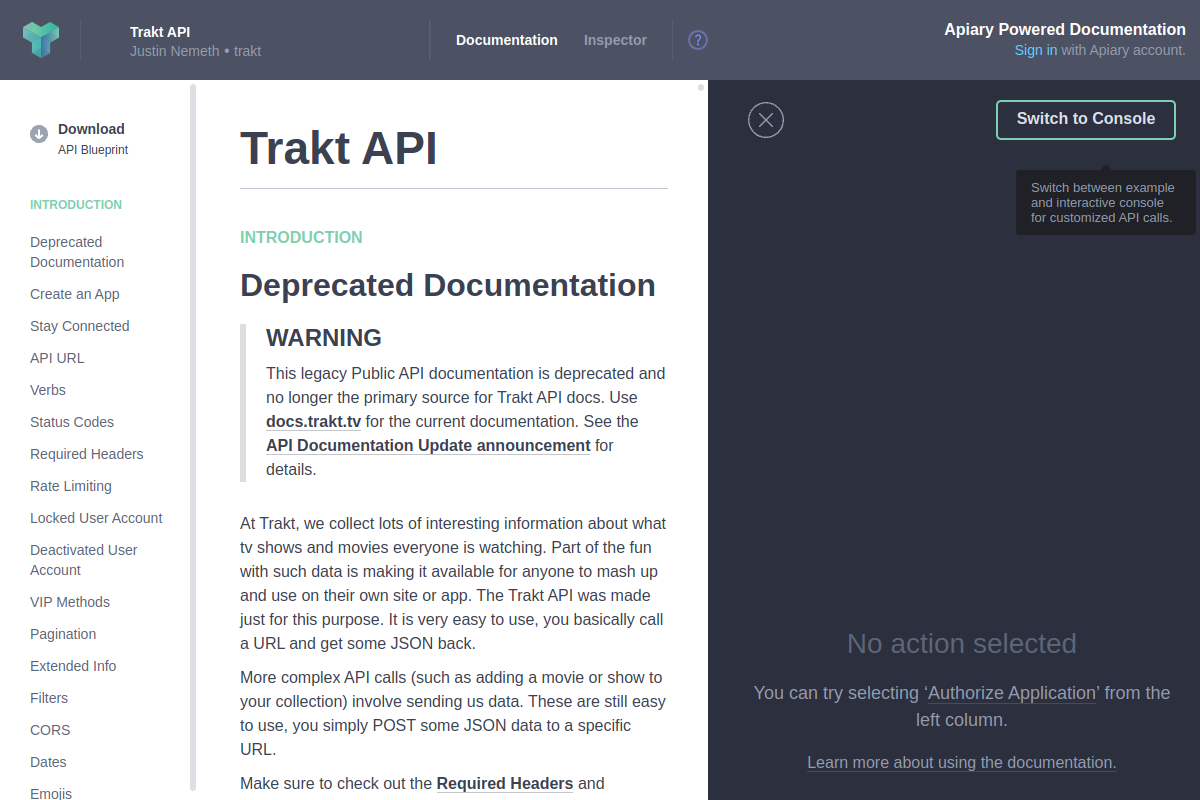 Trakt preview