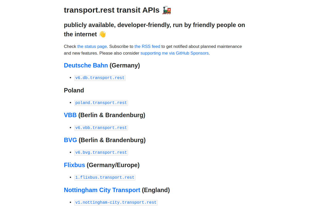 transport.rest preview