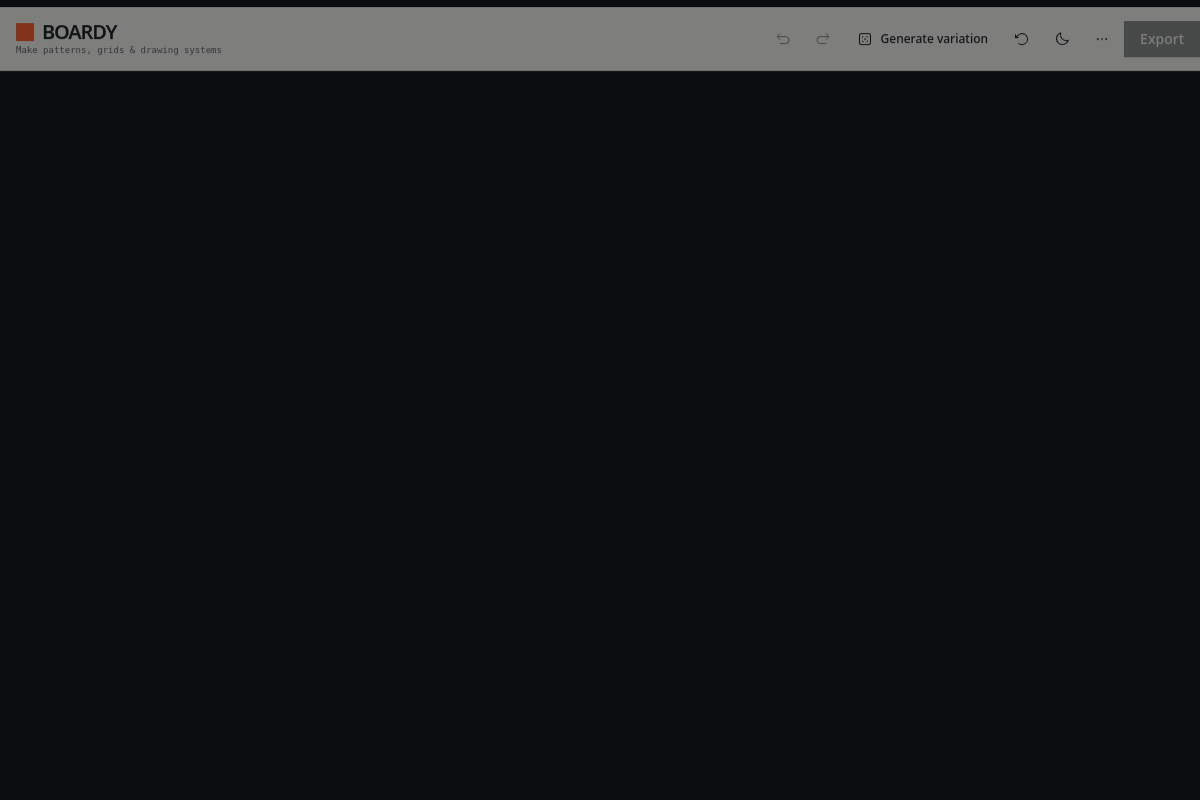 Boardy — Make patterns, grids & drawing systems
