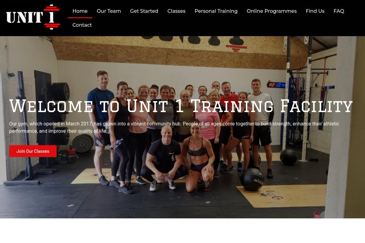 Unit 1 Training Facility