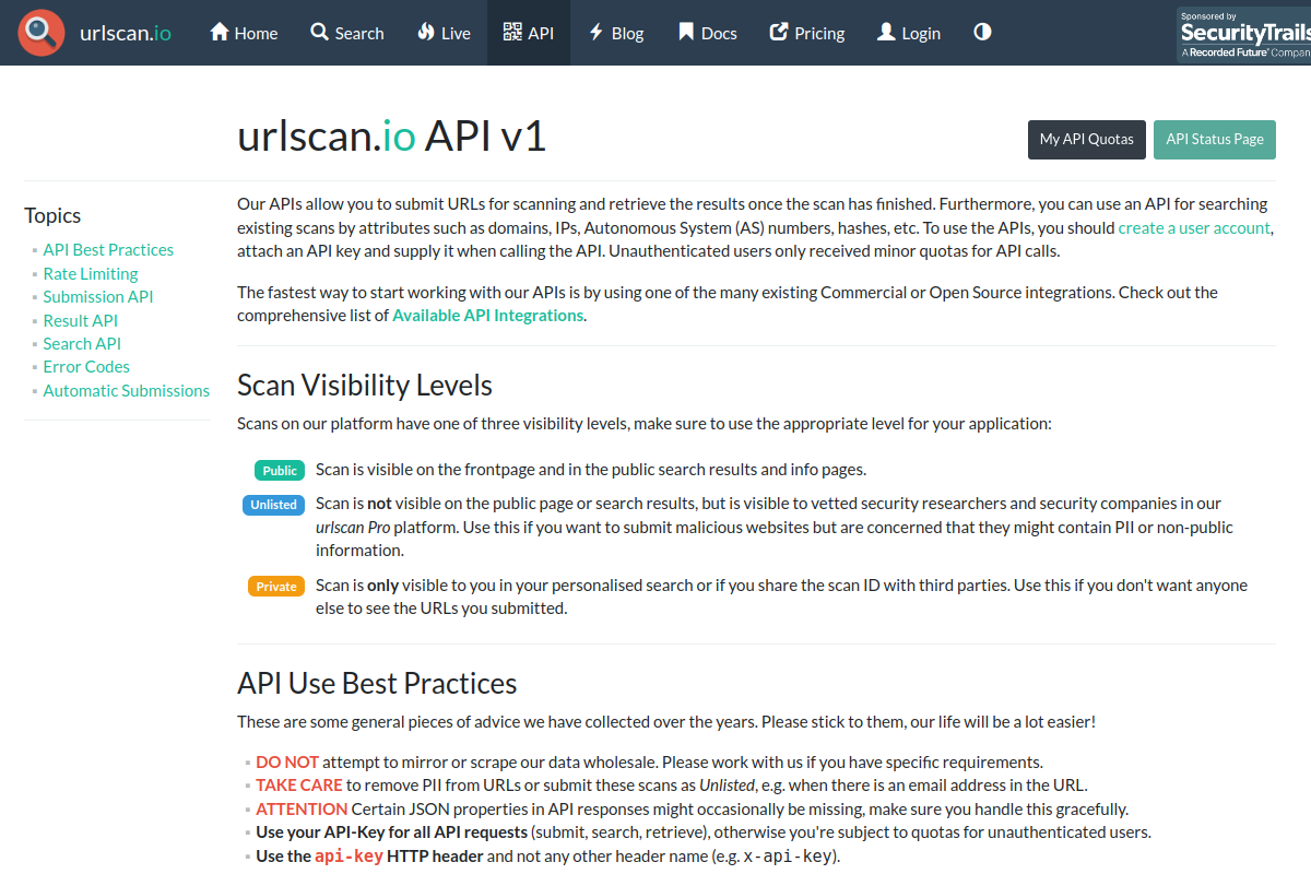 URLScan.io preview