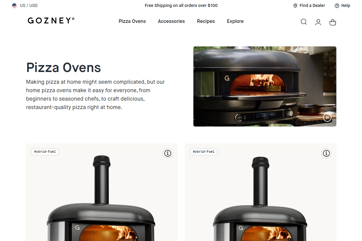 Gozney pizza ovens