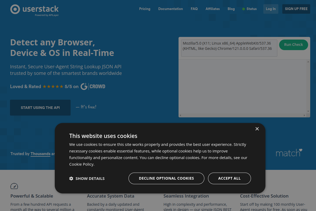 Userstack preview