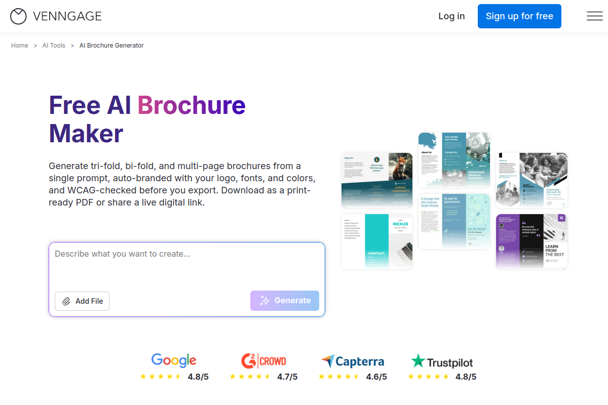 AI Brochure Generator preview