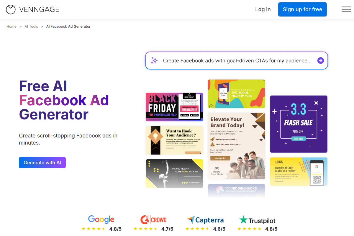 AI Facebook Ad Generator preview